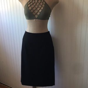 Zara Basics Black pencil skirt
